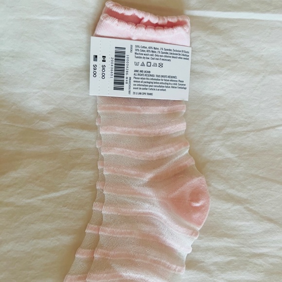 Elegant and pretty translucent socks 🧦🌸 Janie and Jack size 2-3T - Picture 2 of 3